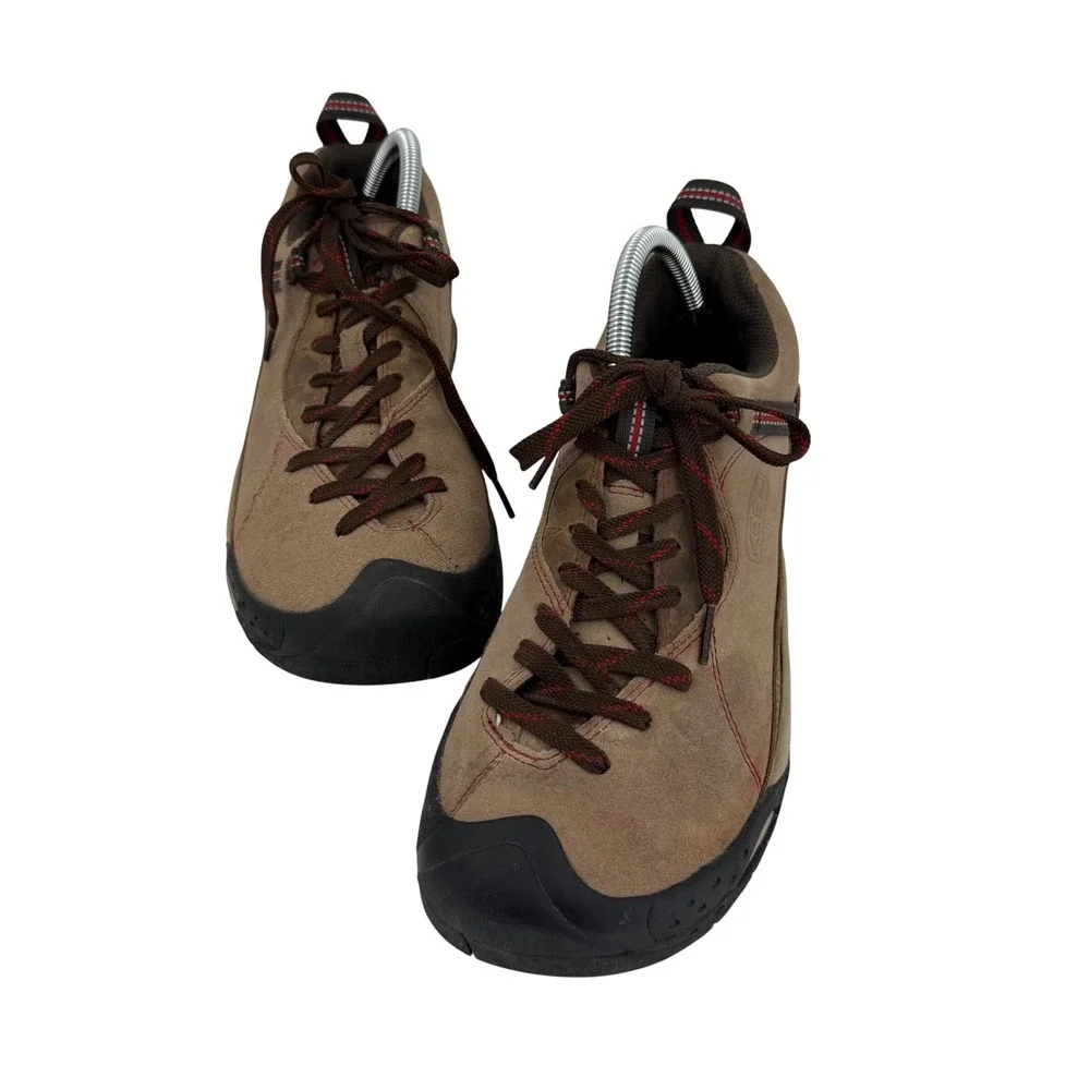 KEEN Jasper Suede Hiking Trail Shoes Tan Brown Outdoor Sneakers Mens US 9 EU 42